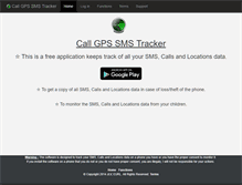 Tablet Screenshot of call-gps-sms-tracker.com